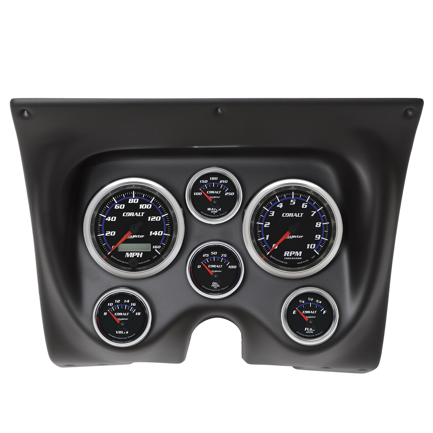 AUTOMETER Direct Fit Dash Kit, Camaro/Firebird 67-68, Tach/MPH/Fuel/Oilp/Wtmp/Volt, Cobalt