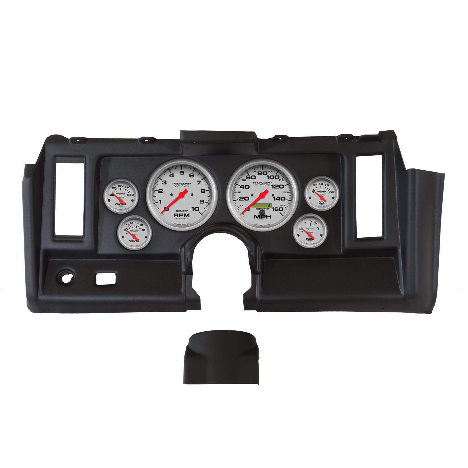 AUTOMETER Direct Fit Dash Kit, Camaro 69, Tach/MPH/Fuel/Oilp/Wtmp/Volt, Ultra-Lite