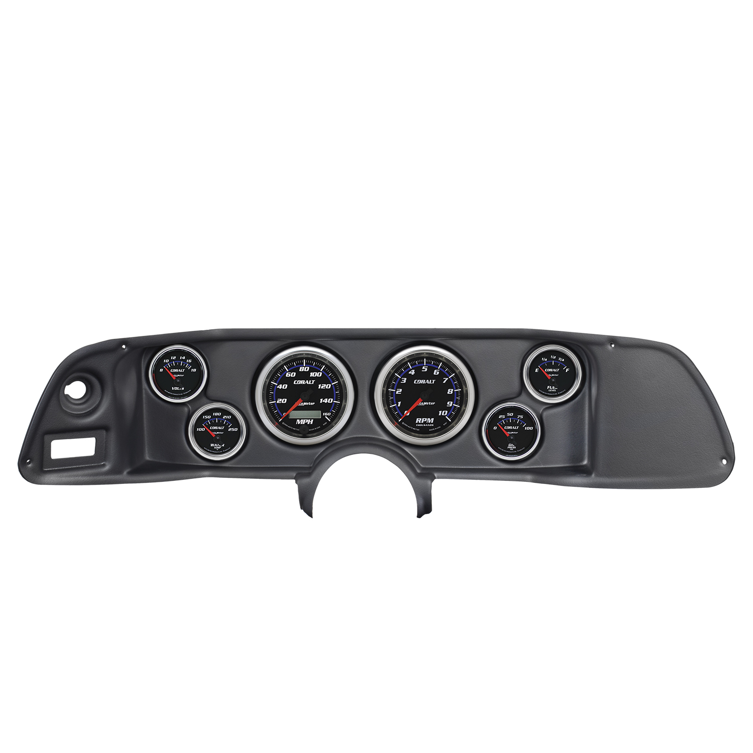 AUTOMETER Direct Fit Dash Kit, Camaro 70-78, Tach/MPH/Fuel/Oilp/Wtmp/Volt, Cobalt