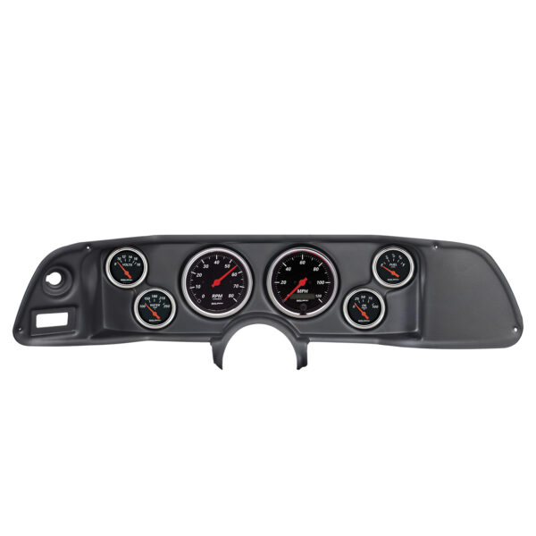 AUTOMETER Direct Fit Dash Kit, Camaro 70-78, Tach/MPH/Fuel/Oilp/Wtmp/Volt, Designer Black