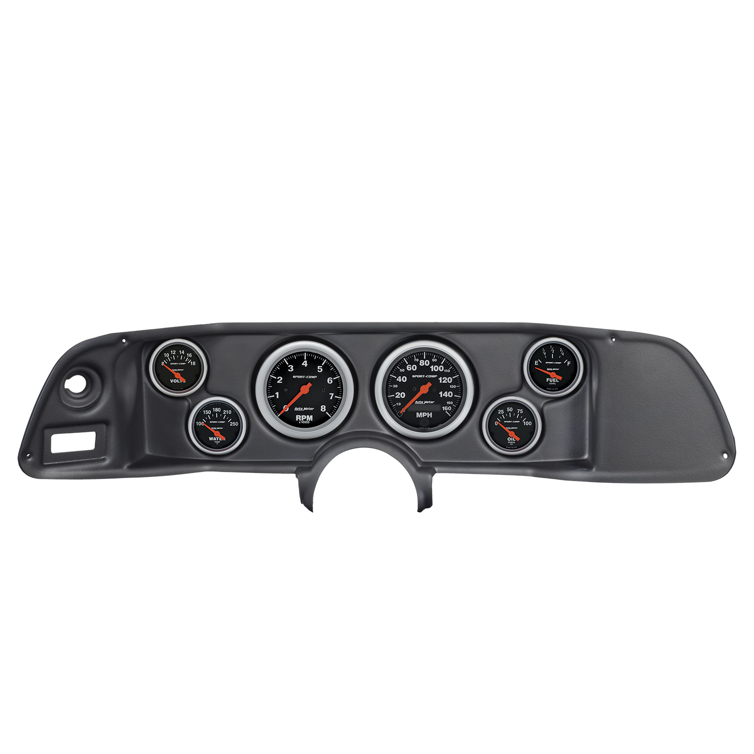 AUTOMETER Direct Fit Dash Kit, Camaro 70-78, Tach/MPH/Fuel/Oilp/Wtmp/Volt, Sport-Comp