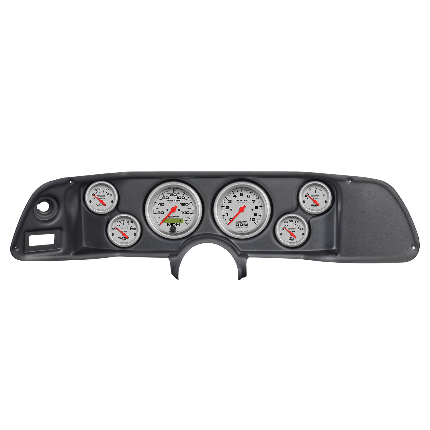 AUTOMETER Direct Fit Dash Kit, Camaro 70-78, Tach/MPH/Fuel/Oilp/Wtmp/Volt, Ultra-Lite