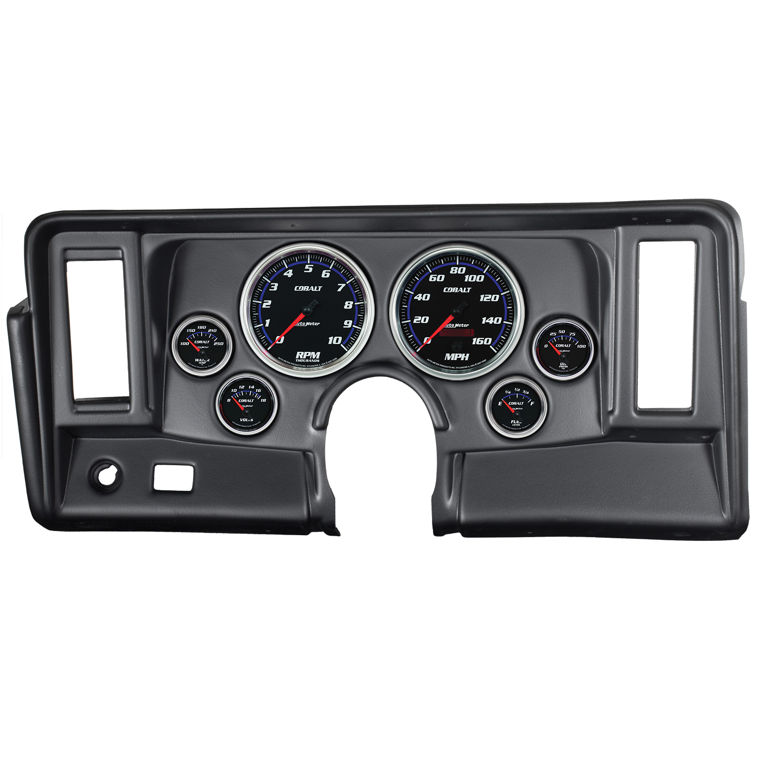 AUTOMETER Direct Fit Dash Kit, Nova 69-76, Tach/MPH/Fuel/Oilp/Wtmp/Volt, Cobalt