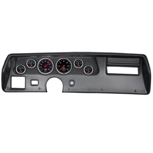 AUTOMETER Direct Fit Dash Kit, Chevelless/Elcamino/Monte 70-72, RPM/MPH/Fuel/Oilp/Wtmp/Bat, Db