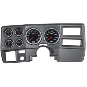 AUTOMETER Direct Fit Dash Kit, Chevy Truck/Suburban 73-83, RPM/MPH/Fuel/Oilp/Wtmp/Volt, Cobalt