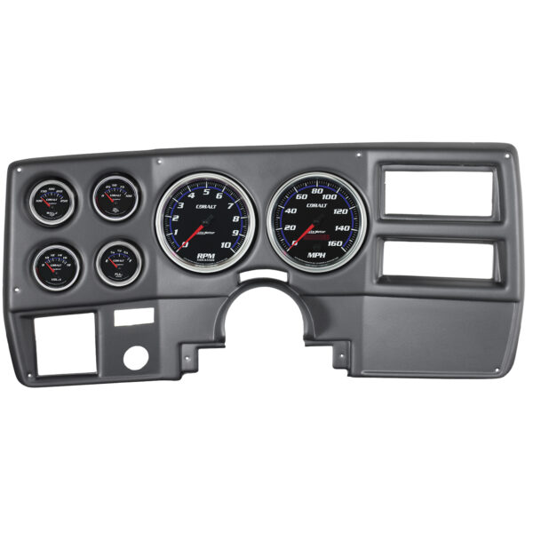 AUTOMETER Direct Fit Dash Kit, Chevy Truck/Suburban 73-83, RPM/MPH/Fuel/Oilp/Wtmp/Volt, Cobalt