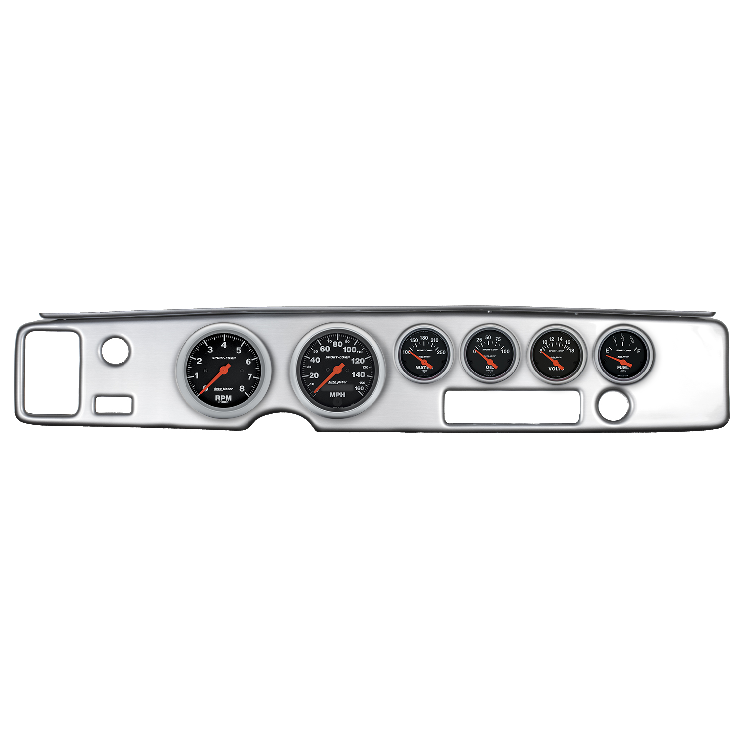 AUTOMETER Direct Fit Dash Kit, Firebird 70-81, Tach/MPH/Fuel/Oilp/Wtmp/Volt, Sport-Comp