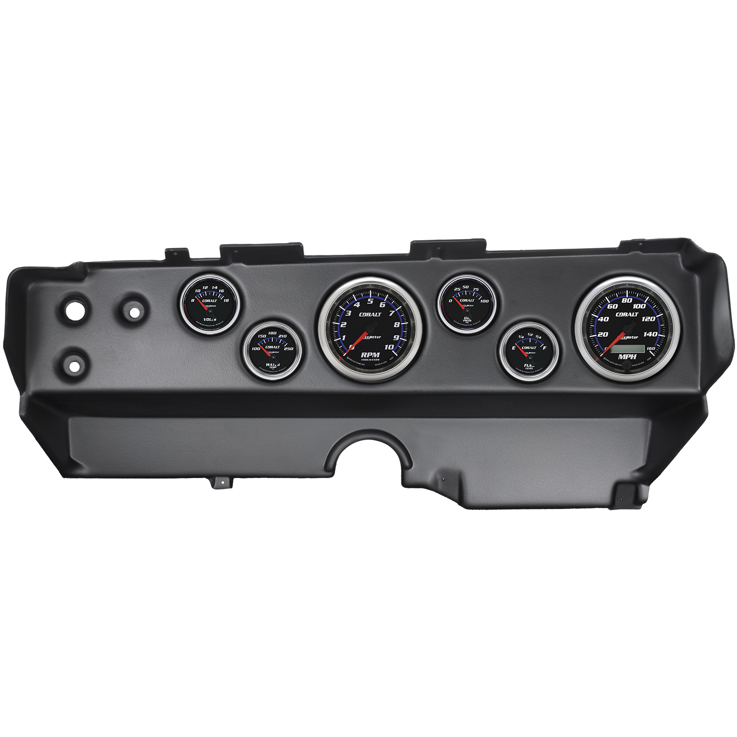 AUTOMETER Direct Fit Dash Kit, Ebody/Cuda/Challenger 70-74, Tach/MPH/Fuel/Oilp/Wtmp/Volt, Cblt