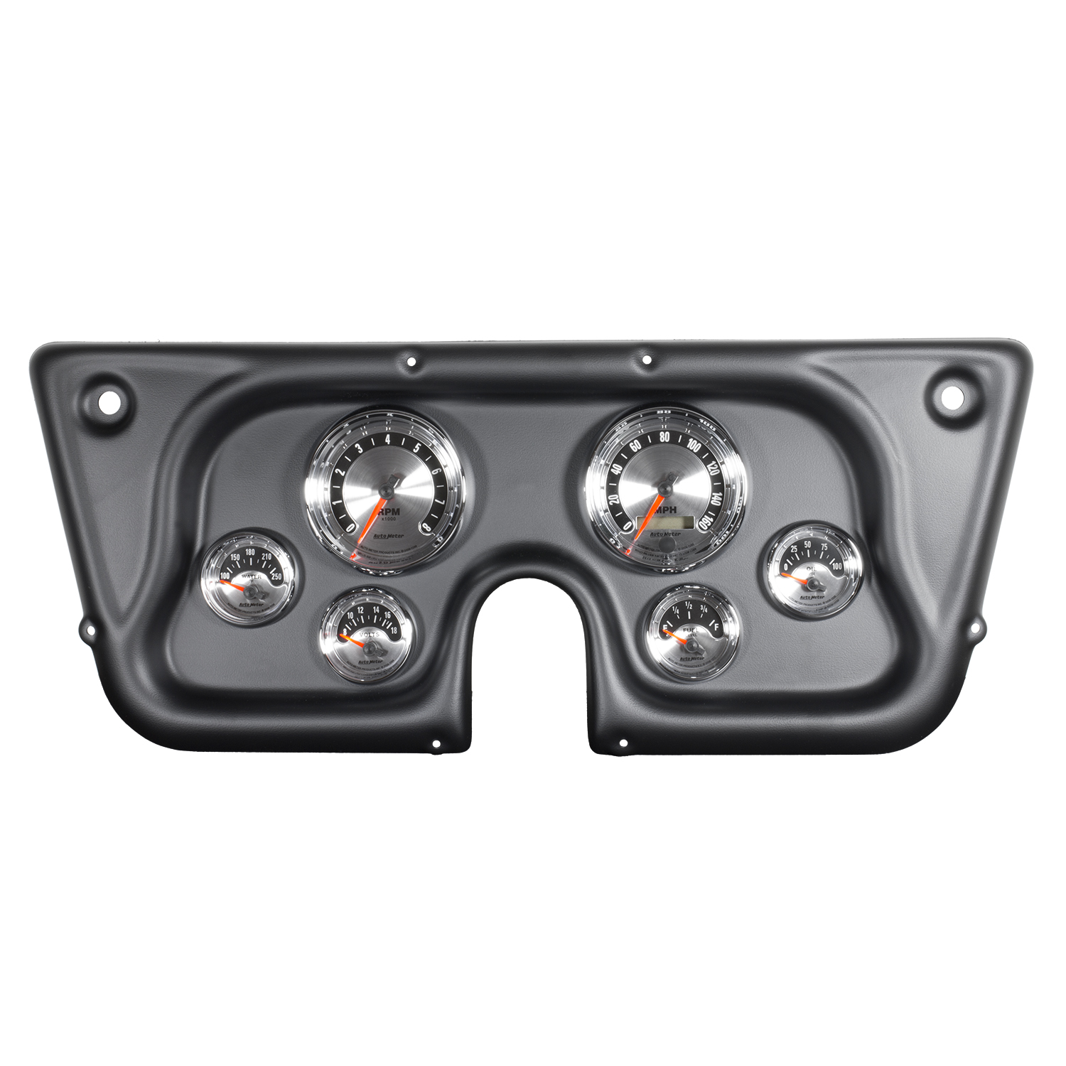 AUTOMETER Direct Fit Dash Kit, Chevy Truck C/K/K5/Subrbn 67-72, RPM/MPH/Fuel/Oilp/Wtmp/Bat, Am