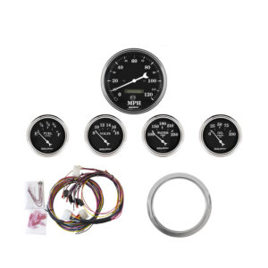 AUTOMETER Direct Fit Dash Kit, Chevy Car 59-60, MPH/Fuel/Oilp/Wtmp/Bat, Otb