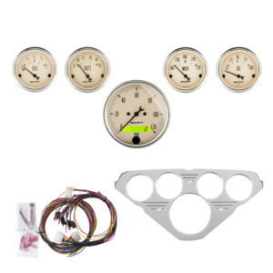 AUTOMETER Direct Fit Dash Kit, Chevy Truck 55-59, MPH/Fuel/Oilp/Wtmp/Bat, Ab