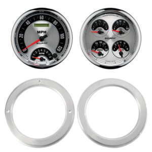 AUTOMETER Direct Fit Dash Kit, 2 PC, Chevy Truck 54-55, 2 X 5", American Muscle