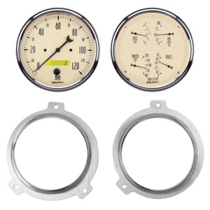 AUTOMETER Direct Fit Dash Kit, 2 PC, Chevy Car 51-52, 2 X 5", Antique Beige