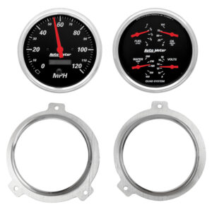 AUTOMETER Direct Fit Dash Kit, 2 PC, Chevy Car 51-52, 2 X 5",  Designer Black