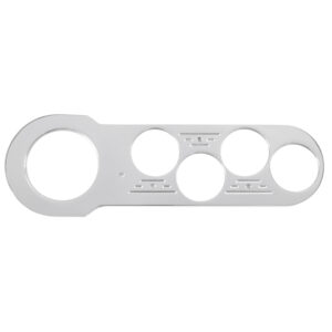 AUTOMETER Dash Panel, Chevy Car 53-54, 1 X 3-1/8", 4 X 2-1/16", Billet