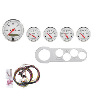 AUTOMETER Direct Fit Dash Kit, Chevy Car 53-54, MPH/Fuel/Oilp/Wtmp/Bat, Aw