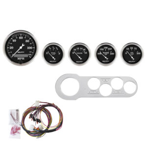 AUTOMETER Direct Fit Dash Kit, Chevy Car 53-54, MPH/Fuel/Oilp/Wtmp/Bat, Otb