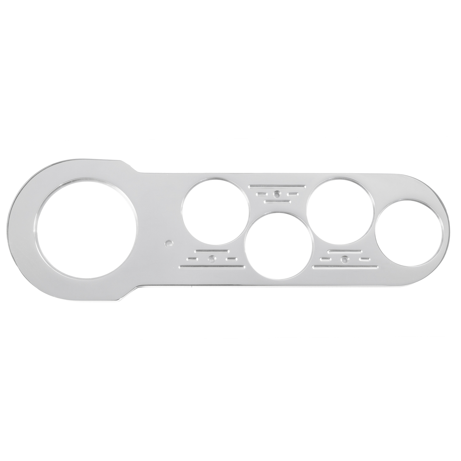 AUTOMETER Dash Panel, Chevy Car 53-54, 1 X 3-1/8", 4 X 2-1/16", Billet