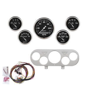 AUTOMETER Direct Fit Dash Kit, Nova 62-65, MPH/Fuel/Oilp/Wtmp/Bat, Otb