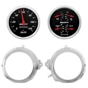 AUTOMETER Direct Fit Dash Kit, 2 PC, Camaro/Firebird 67-68, 2 X 5" Sr Bezel Designer Black