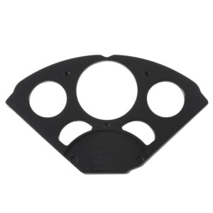 AUTOMETER Dash Insert, Chevy 55-56, 1 X 3-1/8" & 4 X 2-1/16", Sr Bezel, Black