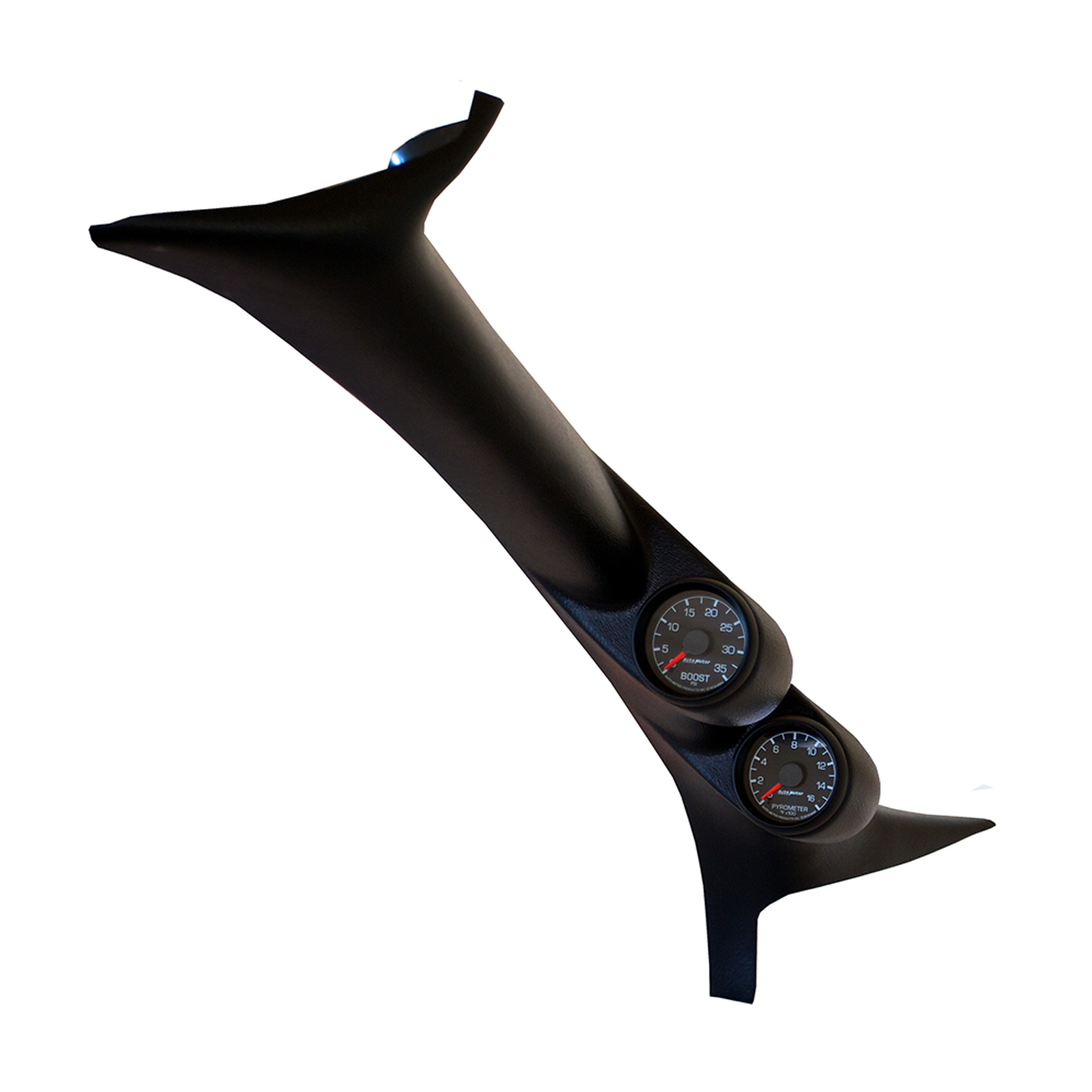 AUTOMETER Diesel Gauge Kit, A-Pillar, Ford 99-07, Boost/Egt, 35PSI/1600°f, Fact. Match