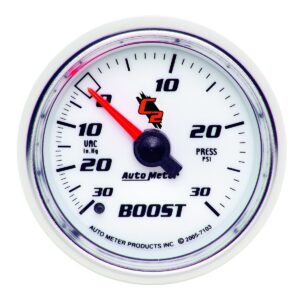 AUTOMETER Vacuum/Boost Gauge 2 1/16", 30Inhg-30PSI, Mechanical, C2