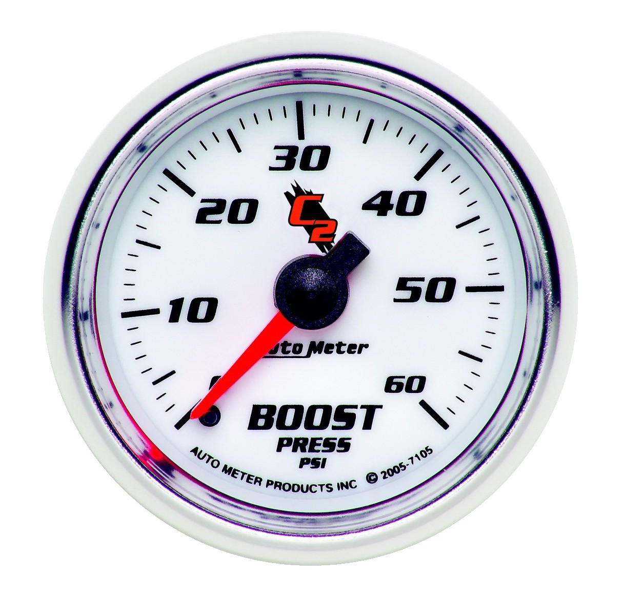 AUTOMETER Boost Gauge 2 1/16", 60PSI, Mechanical, C2