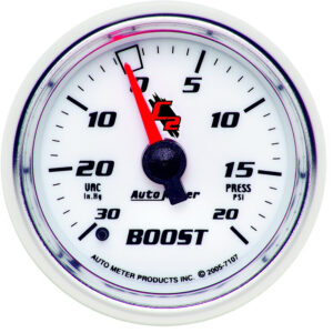 AUTOMETER Vacuum/Boost Gauge 2 1/16", 30Inhg-20PSI, Mechanical, C2