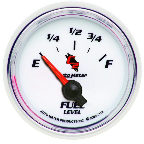 AUTOMETER Fuel Level Gauge 2 1/16", 0° To 90°F, Elec, C2