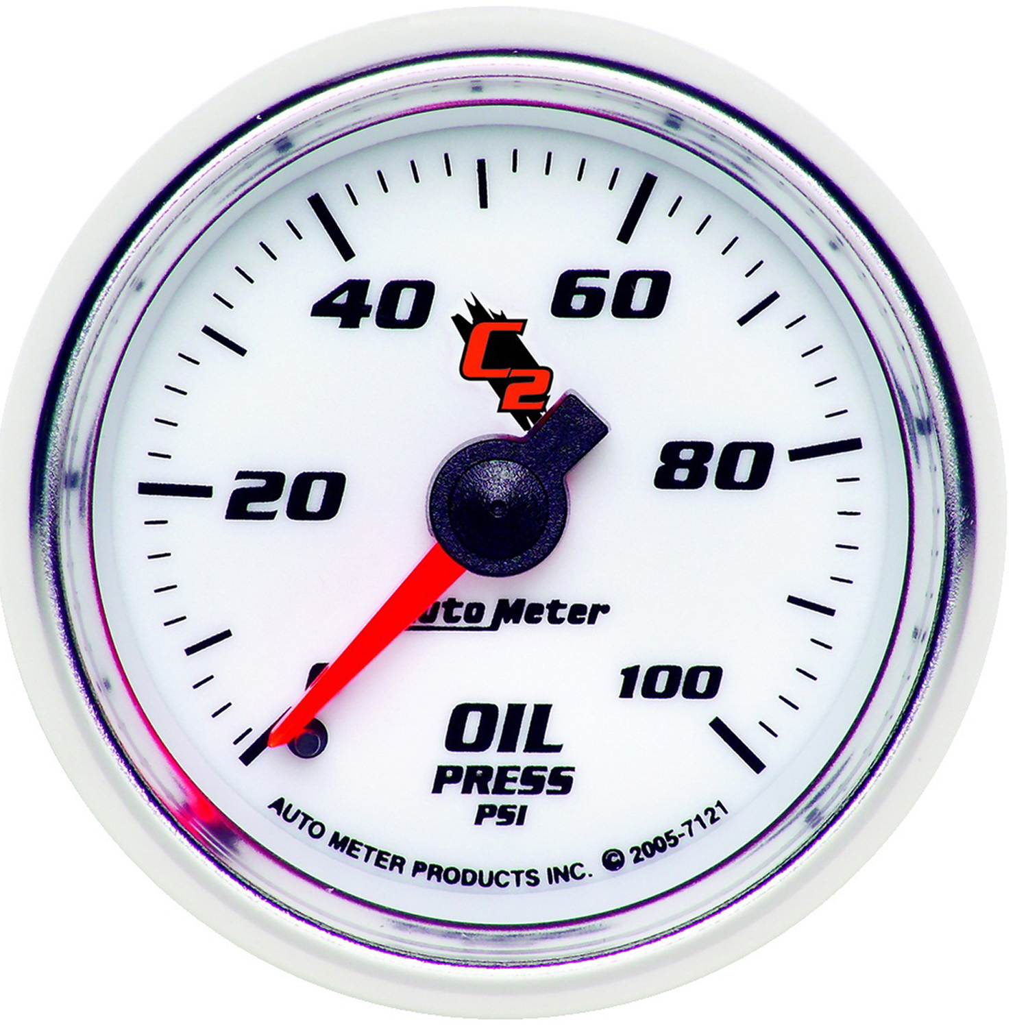 AUTOMETER Oil Pressure Gauge 2 1/16", 100PSI, Mechanical, C2
