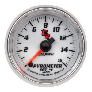 AUTOMETER EGT Pyrometer Gauge 2 1/16", 1600°f, Digital Stepper Motor, C2