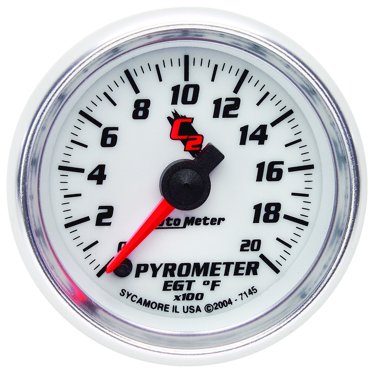 AUTOMETER EGT Pyrometer Gauge 2 1/16", 2000°f, Digital Stepper Motor, C2