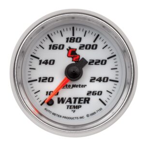 AUTOMETER Water Temperature Gauge 2 1/16", 100-260°f, Digital Stepper Motor, C2