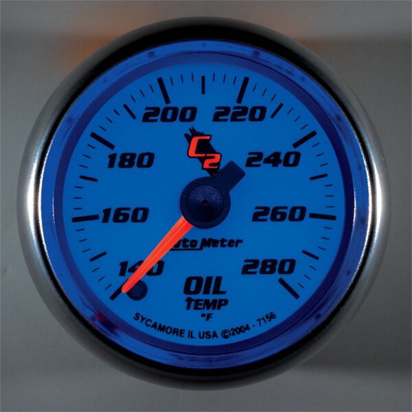 AUTOMETER Oil Temperature Gauge 2 1/16", 140-280°f, Digital Stepper Motor, C2 - Image 2