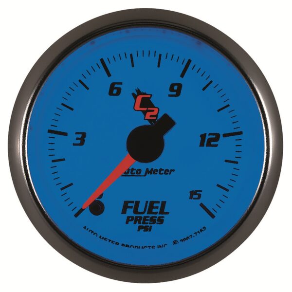AUTOMETER Fuel Pressure Gauge 2 1/16", 15PSI, Digital Stepper Motor, C2 - Image 2
