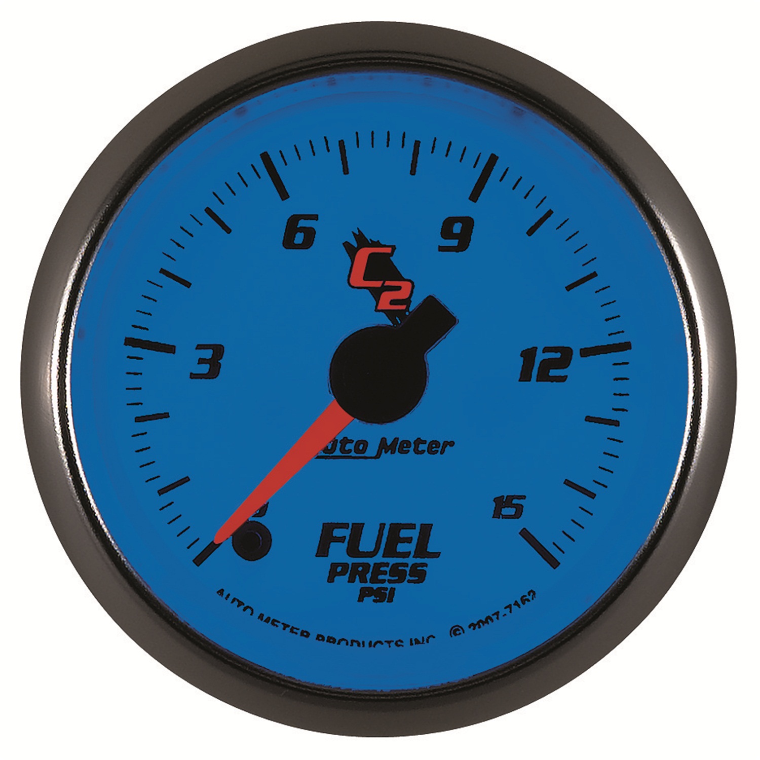 AUTOMETER Fuel Pressure Gauge 2 1/16", 15PSI, Digital Stepper Motor, C2 - Image 2