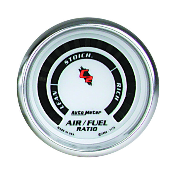 AUTOMETER Narrowband Air/Fuel Ratio AFR Gauge 2 1/16", Lean-Rich, LED Array, C2