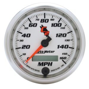 AUTOMETER Speedometer Gauge 3 3/8", 160MPH, Elec. Programmable, C2