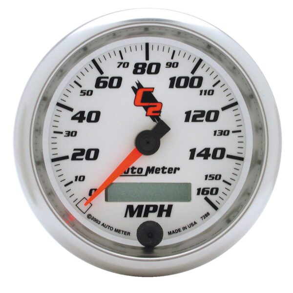 AUTOMETER Speedometer Gauge 3 3/8", 160MPH, Elec. Programmable, C2