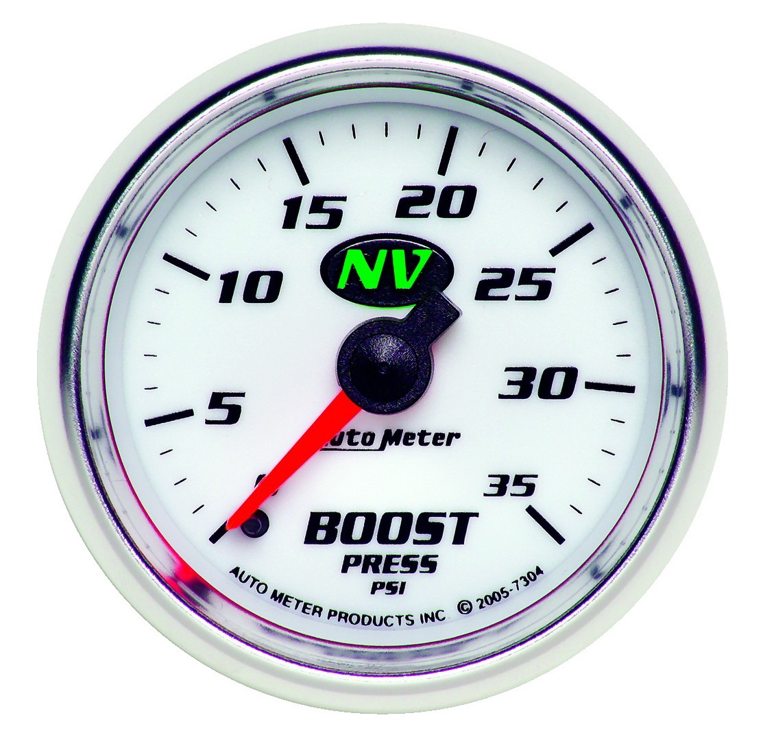 AUTOMETER Boost Gauge 2 1/16", 35PSI, Mechanical, Nv