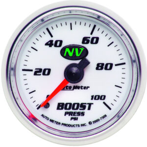 AUTOMETER NV 2 1/16" 100PSI Mechanical Boost Gauge