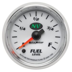 AUTOMETER Fuel Level Gauge 2 1/16", 0-280° Programmable, Nv