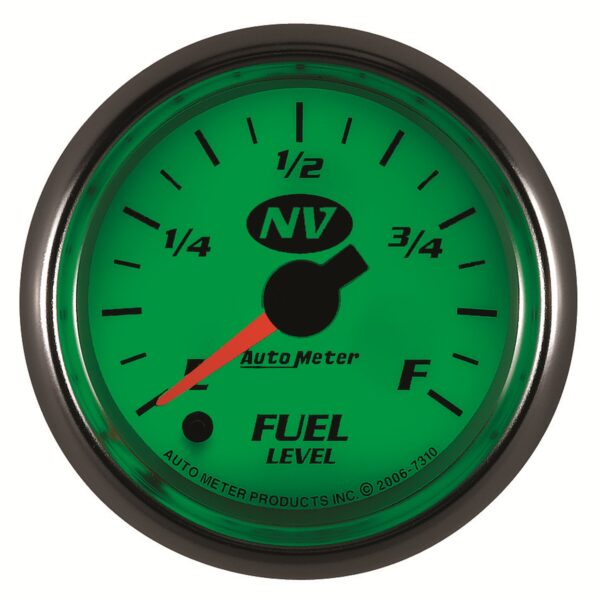 AUTOMETER Fuel Level Gauge 2 1/16", 0-280° Programmable, Nv - Image 2