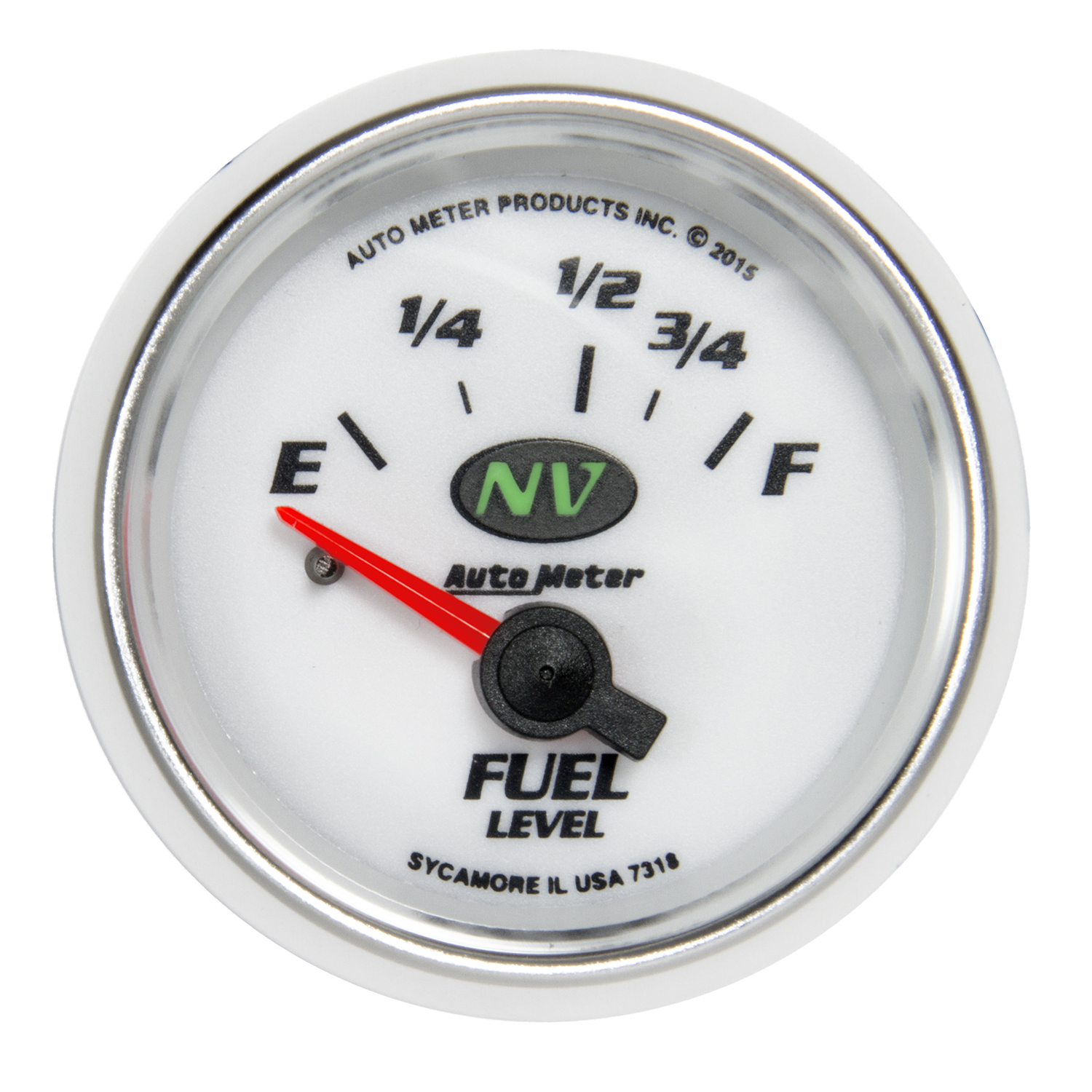 AUTOMETER Fuel Level Gauge 2 1/16", 16° To 158°F, Elec, Nv