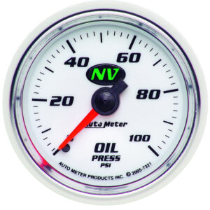 AUTOMETER Oil Pressure Gauge 2 1/16", 100PSI, Mechanical, Nv