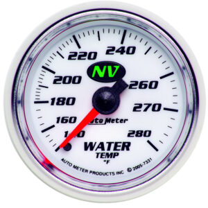 AUTOMETER Water Temperature Gauge 2 1/16", 140-280°f, Mechanical, Nv