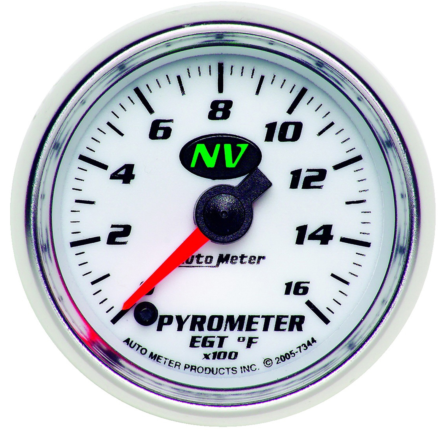 AUTOMETER EGT Pyrometer Gauge 2 1/16", 1600°f, Digital Stepper Motor, Nv
