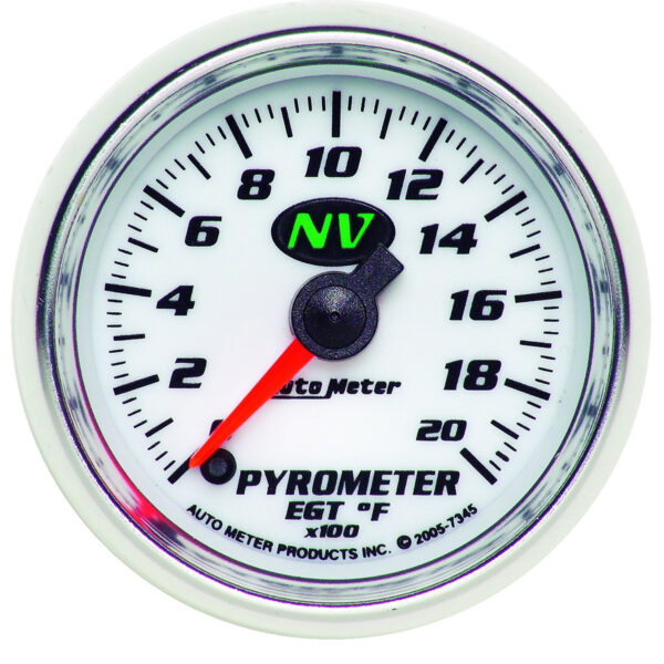 AUTOMETER EGT Pyrometer Gauge 2 1/16", 2000°f, Digital Stepper Motor, Nv