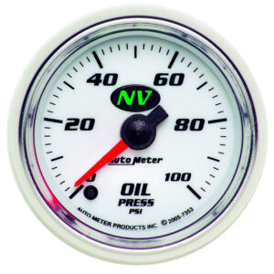 AUTOMETER Oil Pressure Gauge 2 1/16", 100PSI, Digital Stepper Motor, Nv